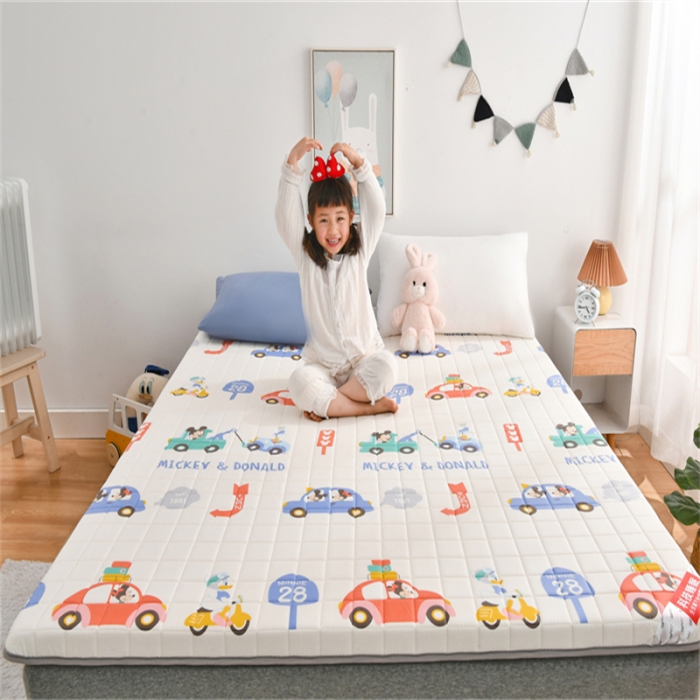 91家纺网 家纺一手货源 找家纺 鑫钰 2023新款全棉印花迪士尼床垫 西西里