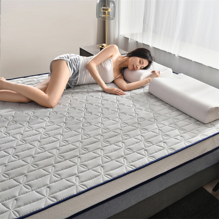 91家纺网 家纺一手货源 找家纺 鑫钰 2023新款成人蝴蝶结立体床垫 高级灰