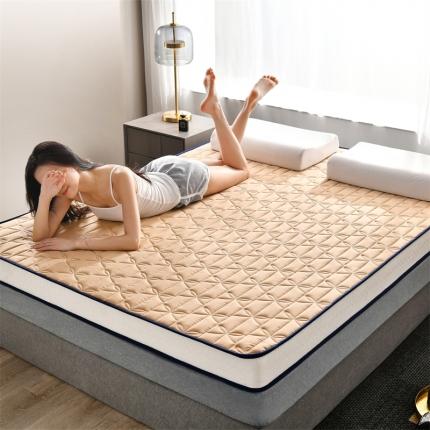 鑫钰 2023新款成人蝴蝶结立体床垫 卡其
