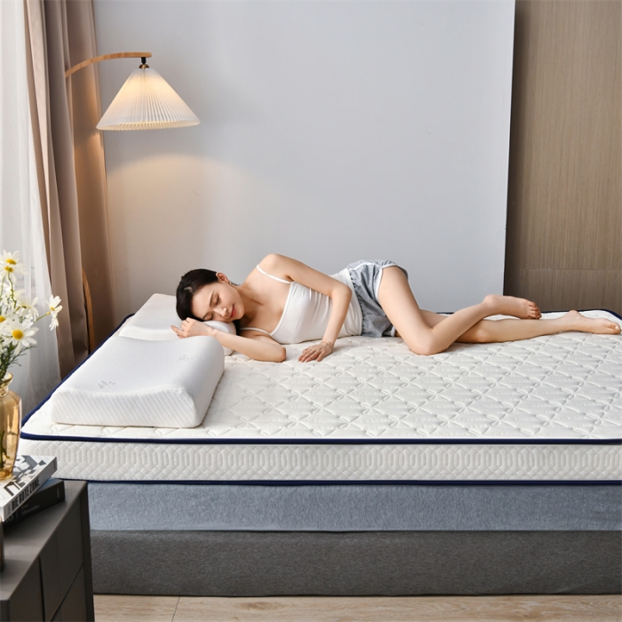 91家纺网 家纺一手货源 找家纺 鑫钰 2023新款成人蝴蝶结立体床垫 象牙白