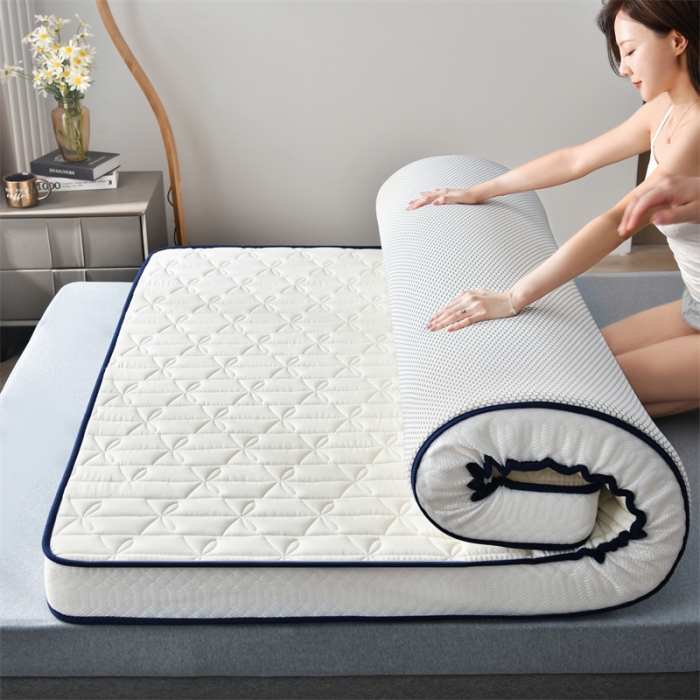 91家纺网 家纺一手货源 找家纺 鑫钰 2023新款成人蝴蝶结立体床垫 象牙白