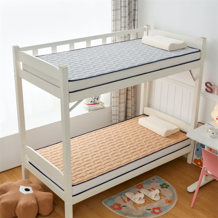 91家纺网 家纺一手货源 找家纺 鑫钰 2023新款学生蝴蝶结立体床垫 卡其