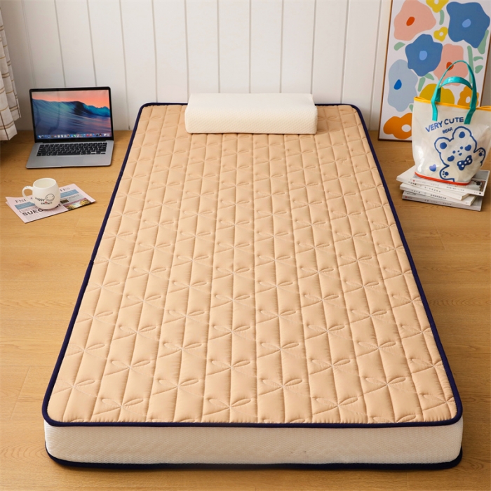 91家纺网 家纺一手货源 找家纺 鑫钰 2023新款学生蝴蝶结立体床垫 卡其