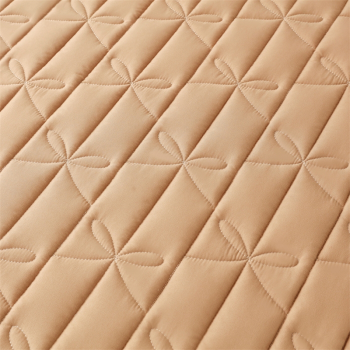 91家纺网 家纺一手货源 找家纺 鑫钰 2023新款学生蝴蝶结立体床垫 卡其