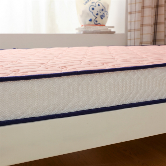 91家纺网 家纺一手货源 找家纺 鑫钰 2023新款学生蝴蝶结立体床垫 香妃粉