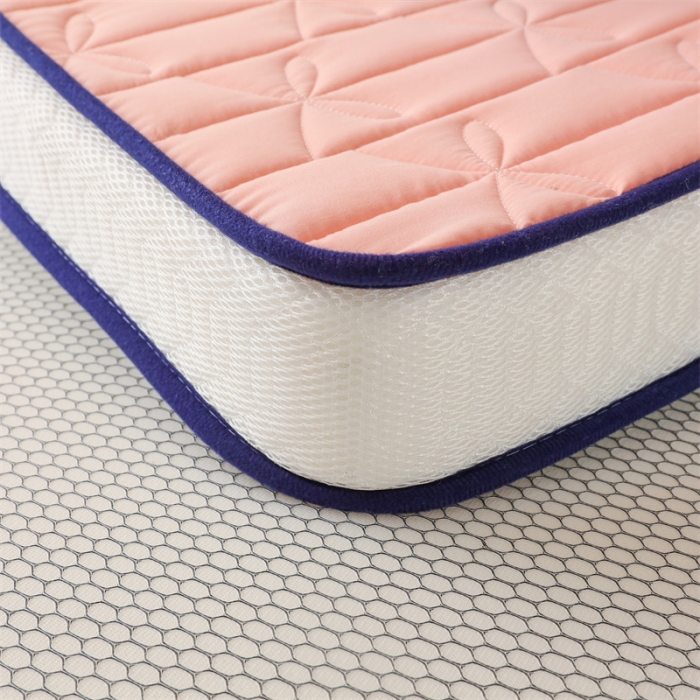 91家纺网 家纺一手货源 找家纺 鑫钰 2023新款学生蝴蝶结立体床垫 香妃粉