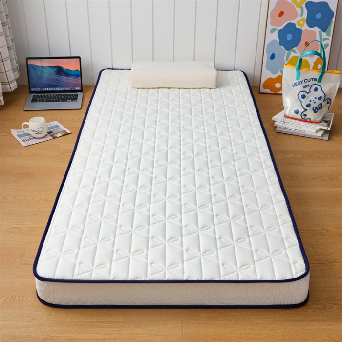 91家纺网 家纺一手货源 找家纺 鑫钰 2023新款学生蝴蝶结立体床垫 象牙白