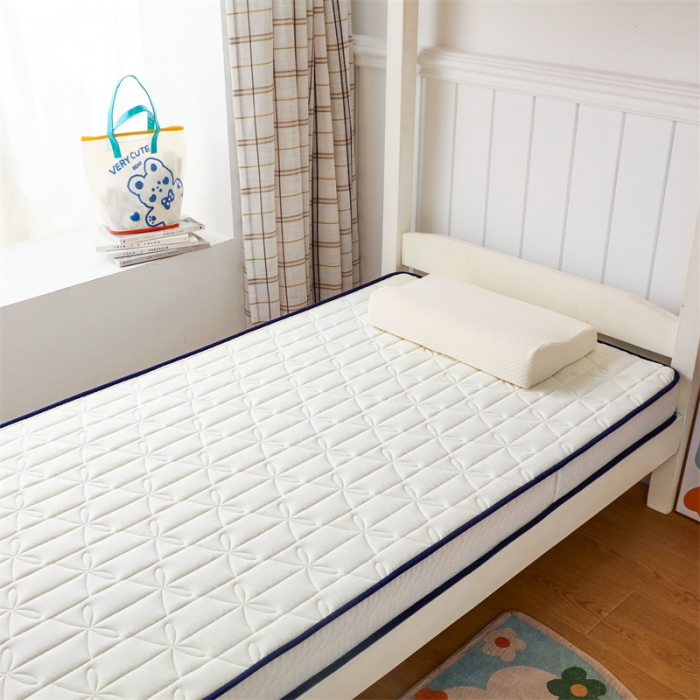 91家纺网 家纺一手货源 找家纺 鑫钰 2023新款学生蝴蝶结立体床垫 象牙白