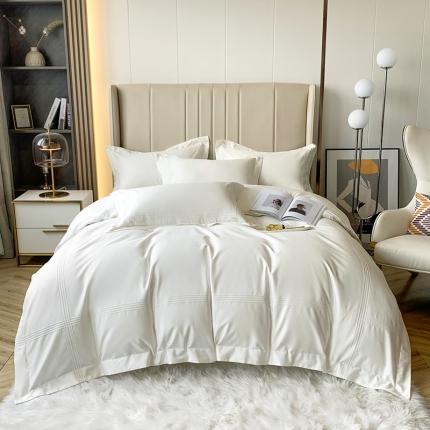 91家纺网 家纺一手货源 找家纺 总 娇逸 2022新品100支长绒棉轻奢风滚绳四件套-岚系列