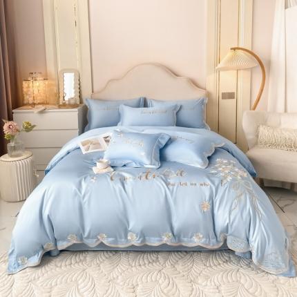 91家纺网 家纺一手货源 找家纺 （总）博纳家纺 2022新款40喷气纯棉四件套-秘密花园