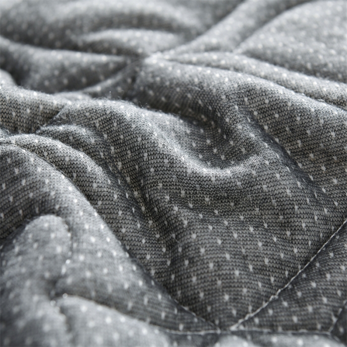 91家纺网 家纺一手货源 找家纺 鑫钰 2023新款学生针织立体床垫 草莓熊-高级灰