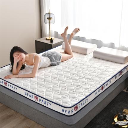 91家纺网 家纺一手货源 找家纺 鑫钰 2023新款成人针织立体床垫 草莓熊-象牙白