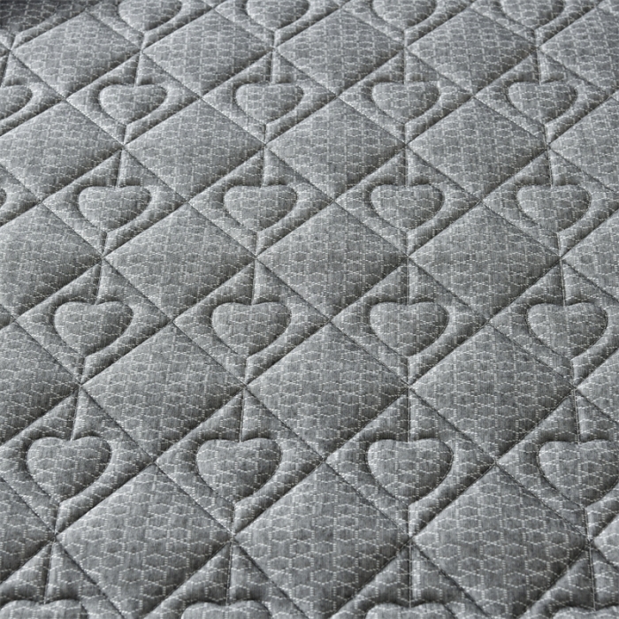 91家纺网 家纺一手货源 找家纺 鑫钰 2023新款成人针织立体床垫 草莓熊-高级灰