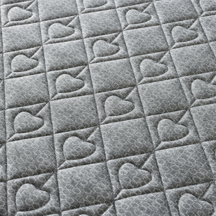 91家纺网 家纺一手货源 找家纺 鑫钰 2023新款成人针织立体床垫 草莓熊-高级灰