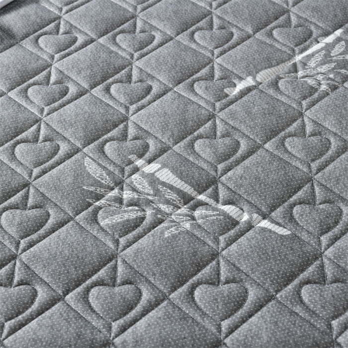 91家纺网 家纺一手货源 找家纺 鑫钰 2023新款成人针织立体床垫 草莓熊-竹叶灰