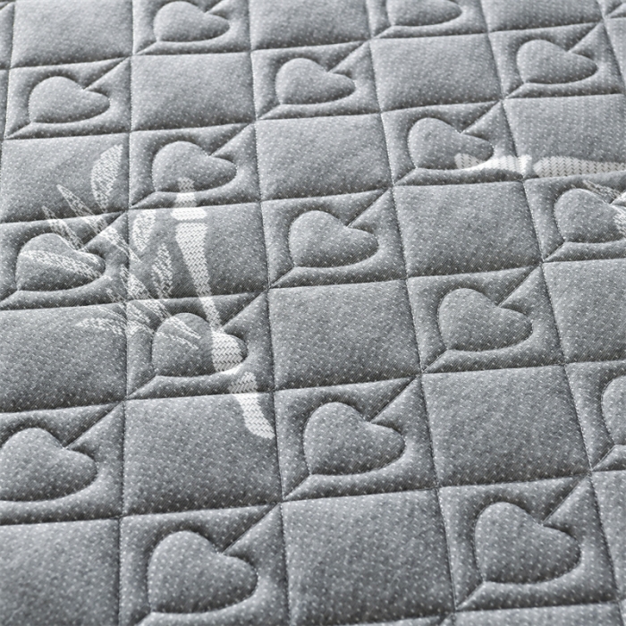 91家纺网 家纺一手货源 找家纺 鑫钰 2023新款成人针织立体床垫 草莓熊-竹叶灰