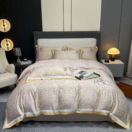 91家纺网 家纺一手货源 找家纺 （总）博纳家纺 2022新款莱赛尔纤维刺绣四件套-爱丽丝