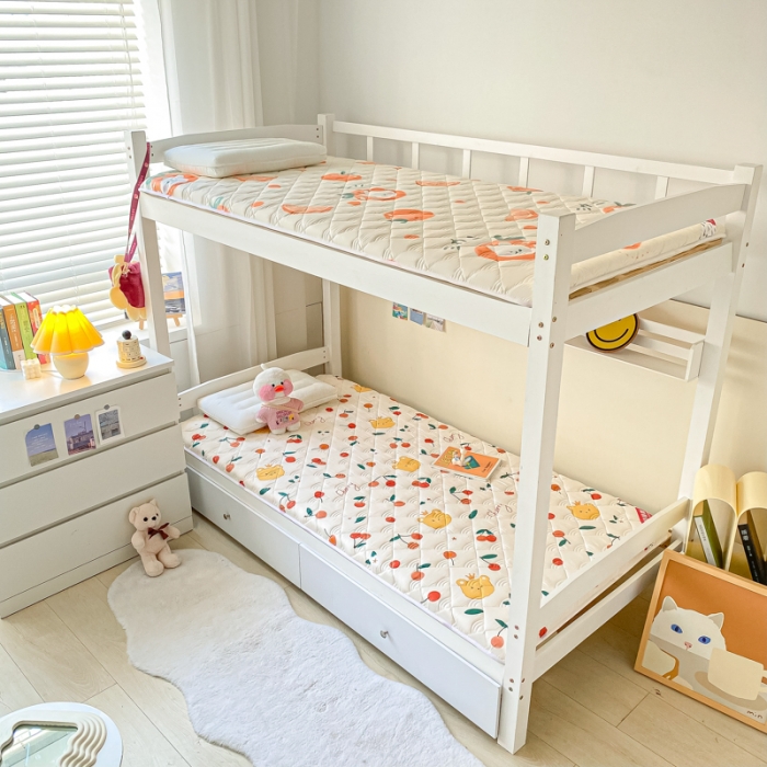 91家纺网 家纺一手货源 找家纺 鑫钰 2023新款全棉印花学生床垫 樱桃小丸子