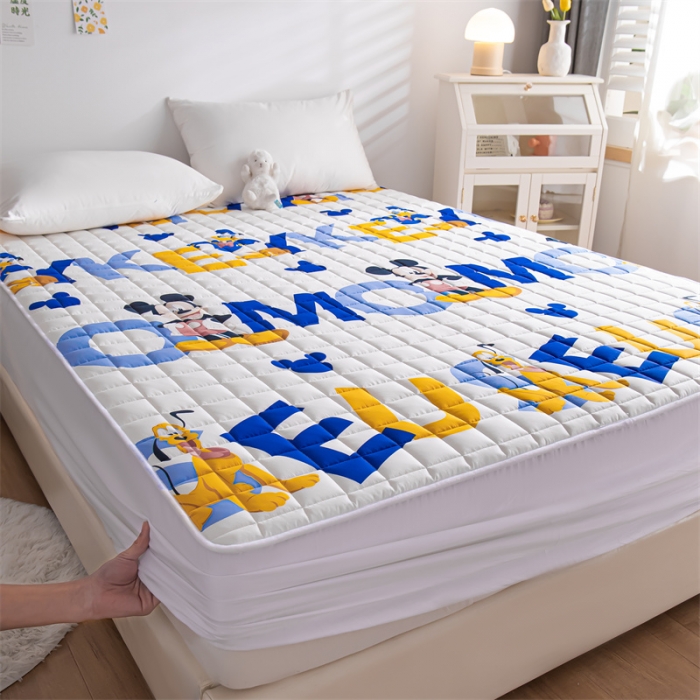 91家纺网 家纺一手货源 找家纺 鑫钰 2023新款迪士尼长绒棉床笠罩 布鲁托