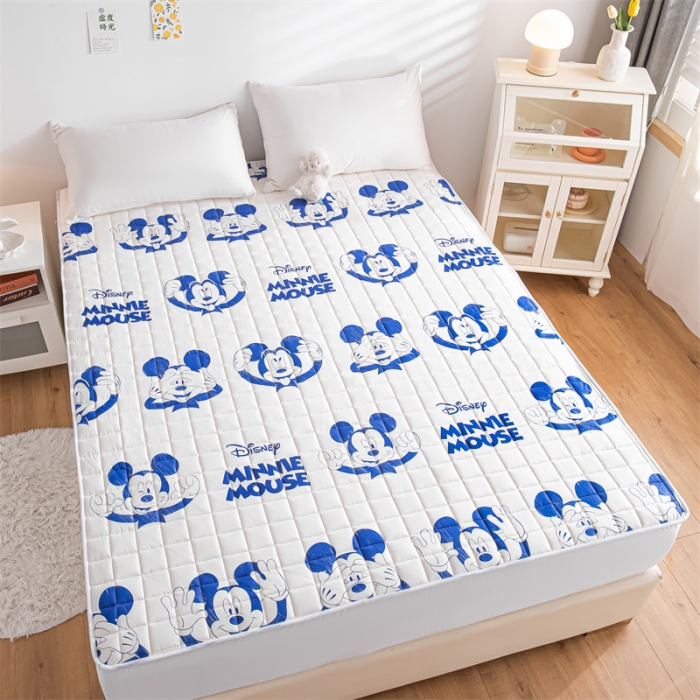 91家纺网 家纺一手货源 找家纺 鑫钰 2023新款迪士尼长绒棉床笠罩 蓝奇