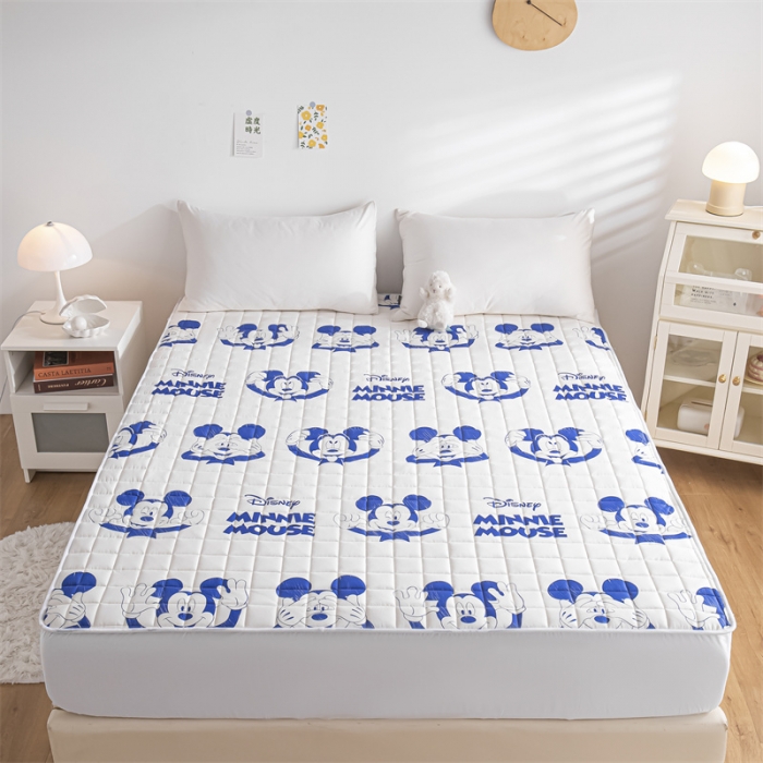 91家纺网 家纺一手货源 找家纺 鑫钰 2023新款迪士尼长绒棉床笠罩 蓝奇