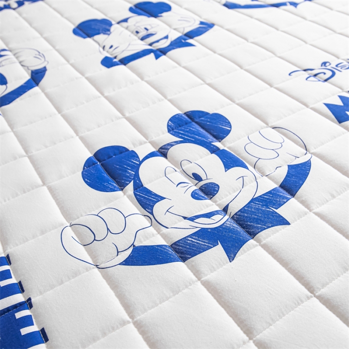 91家纺网 家纺一手货源 找家纺 鑫钰 2023新款迪士尼长绒棉床笠罩 蓝奇