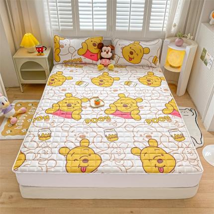 鑫钰 2023新款迪士尼长绒棉床笠罩 小熊维尼