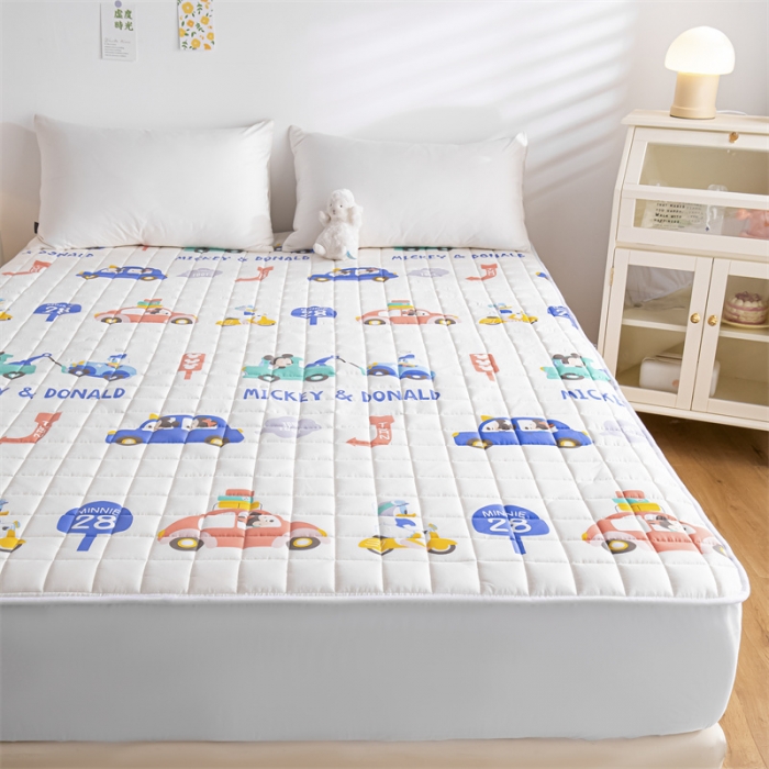 91家纺网 家纺一手货源 找家纺 鑫钰 2023新款迪士尼防水床笠 西西里