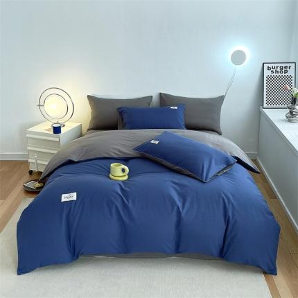 91家纺网 家纺一手货源 找家纺 （总）798家纺 2022新款纯色全棉水洗棉四件套