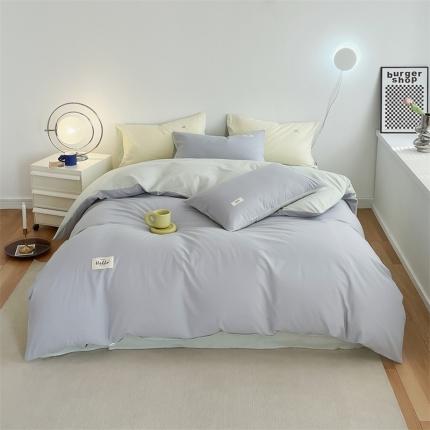 91家纺网 家纺一手货源 找家纺 （总）798家纺 2022新款纯色全棉水洗棉四件套