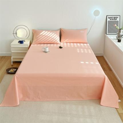 91家纺网 家纺一手货源 找家纺 （总）798家纺 2022新款纯色全棉水洗棉单品床单