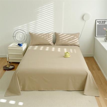 91家纺网 家纺一手货源 找家纺 （总）798家纺 2022新款纯色全棉水洗棉单品床单