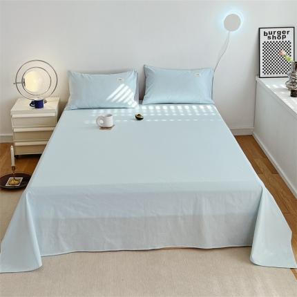 91家纺网 家纺一手货源 找家纺 （总）798家纺 2022新款纯色全棉水洗棉单品床单