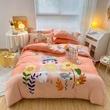 91家纺网 家纺一手货源 找家纺 （总）金爱家 2023新款大版卡通磨毛四件套