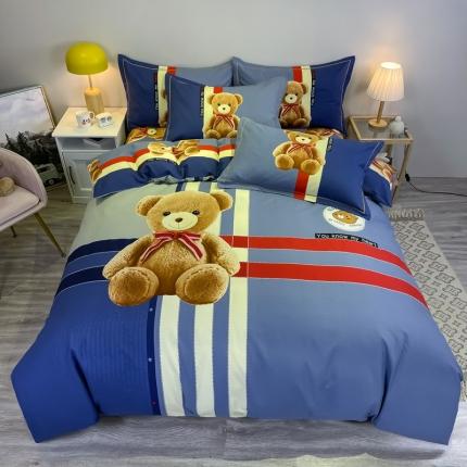 金爱家 2023新款大版卡通磨毛四件套 童趣乐年