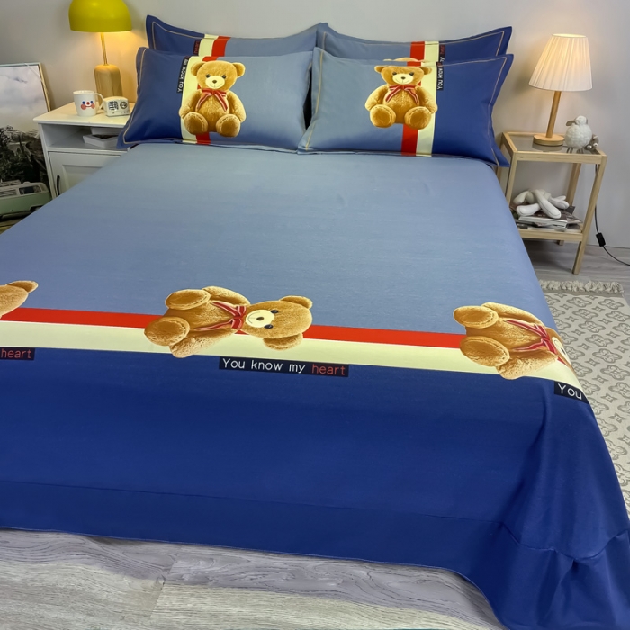 91家纺网 家纺一手货源 找家纺 金爱家 2023新款大版卡通磨毛四件套 童趣乐年