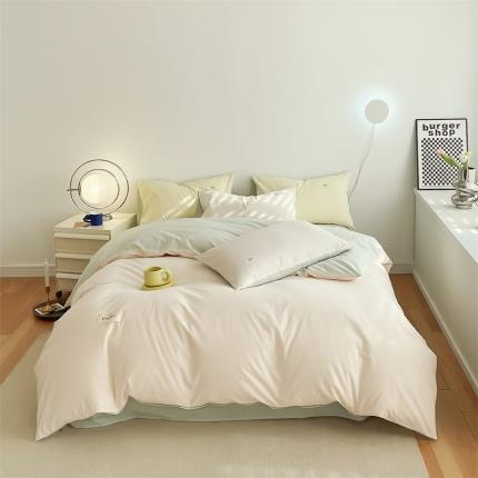 91家纺网 家纺一手货源 找家纺 （总）798家纺 2022新款纯色全棉水洗棉单品被套