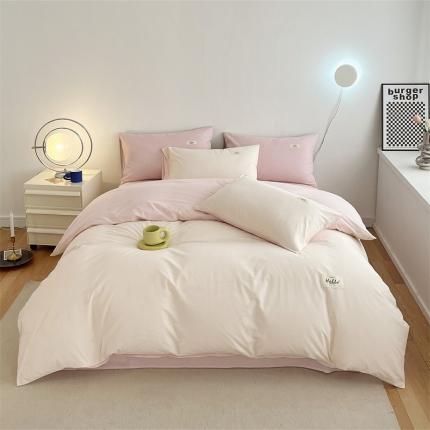 91家纺网 家纺一手货源 找家纺 （总）798家纺 2022新款纯色全棉水洗棉单品被套