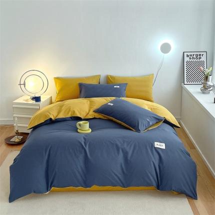 91家纺网 家纺一手货源 找家纺 （总）798家纺 2022新款纯色全棉水洗棉单品被套