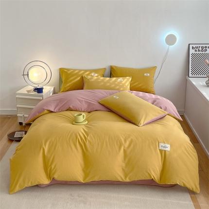 91家纺网 家纺一手货源 找家纺 （总）798家纺 2022新款纯色全棉水洗棉单品被套