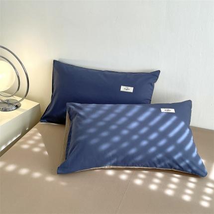 91家纺网 家纺一手货源 找家纺 （总）798家纺 2022新款纯色全棉水洗棉枕套一对