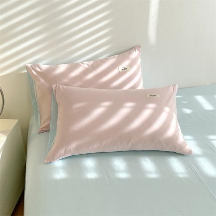 91家纺网 家纺一手货源 找家纺 （总）798家纺 2022新款纯色全棉水洗棉枕套一对