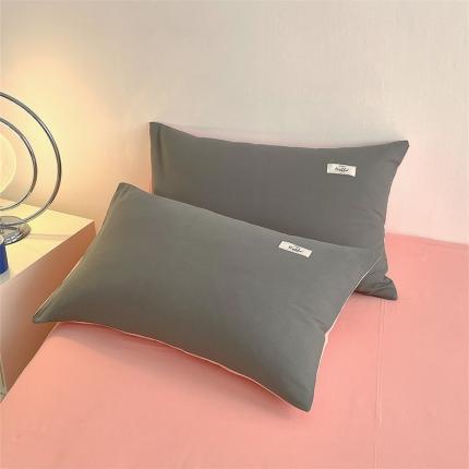 91家纺网 家纺一手货源 找家纺 （总）798家纺 2022新款纯色全棉水洗棉枕套一对