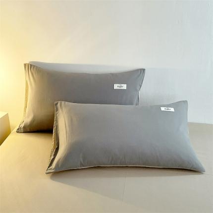 91家纺网 家纺一手货源 找家纺 （总）798家纺 2022新款纯色全棉水洗棉枕套一对