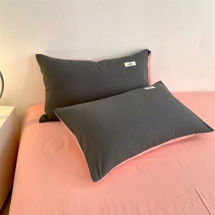 91家纺网 家纺一手货源 找家纺 （总）798家纺 2022新款纯色全棉水洗棉枕套一对