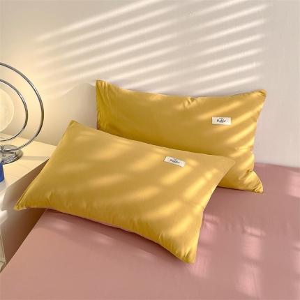 91家纺网 家纺一手货源 找家纺 （总）798家纺 2022新款纯色全棉水洗棉枕套一对