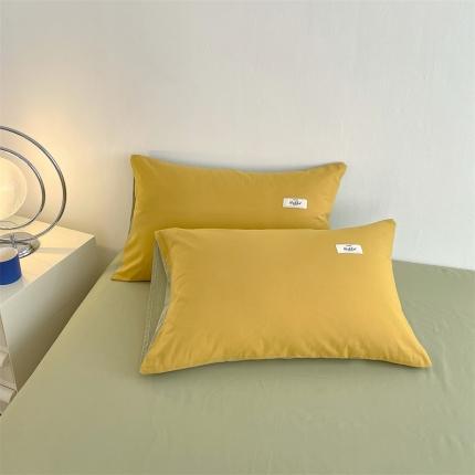 91家纺网 家纺一手货源 找家纺 （总）798家纺 2022新款纯色全棉水洗棉枕套一对