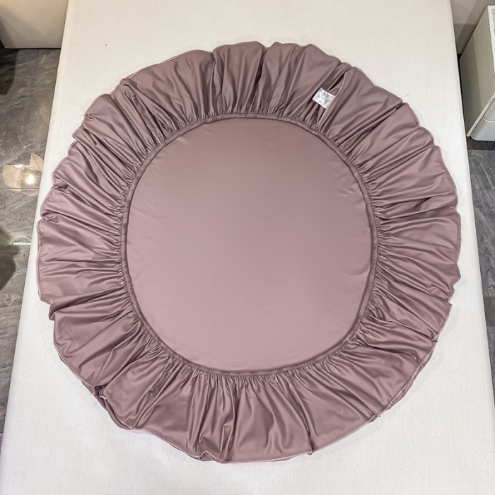 91家纺网 家纺一手货源 找家纺 A类50支贡缎全棉床笠单件防尘保护套全包纯棉床罩 梵克-香芋紫