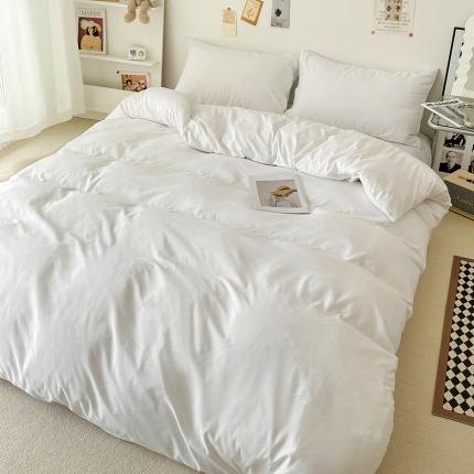 91家纺网 家纺一手货源 找家纺 （总）蓝淋家纺 2022新款纯色双拼四件套