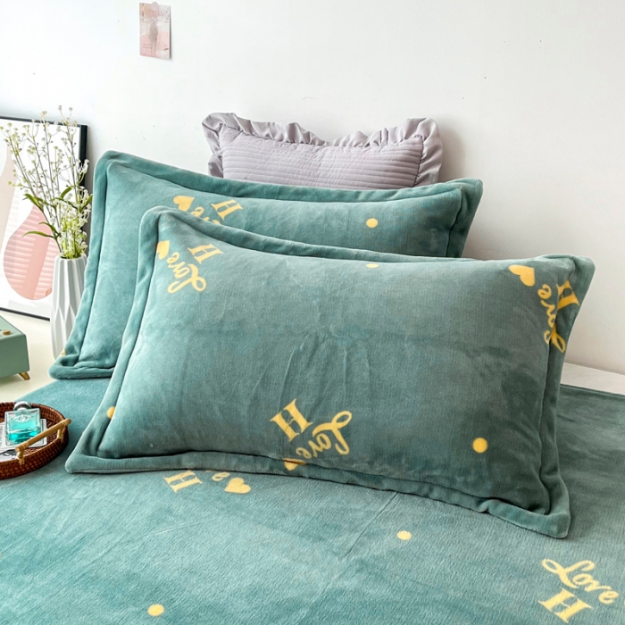 91家纺网 家纺一手货源 找家纺 2024新230克牛奶绒印花四件套定做定制任意尺寸 爱之物语